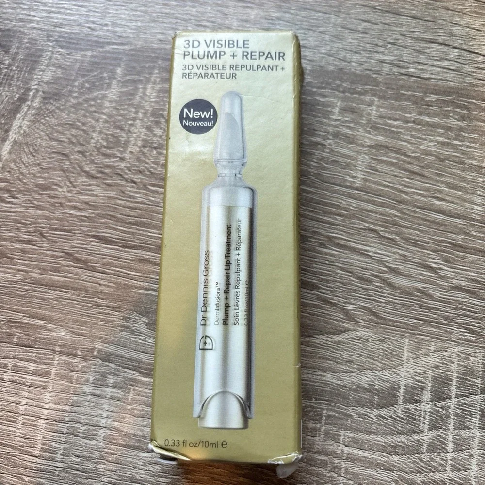 Dr Dennis Gross 3D Visible Plump + Repair Lip Treatment 10ml/0.33 oz New In Box